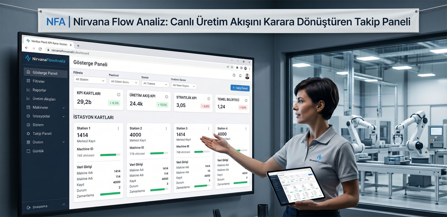 NFA | Nirvana Flow Analiz: Canlı Üretim Akışını Karara Dönüştüren Takip Paneli